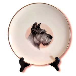 Vintage dog decorative Plate